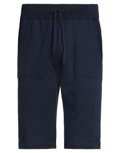 Shop +39 Masq Man Shorts & Bermuda Shorts Navy Blue Size Xxl Cotton