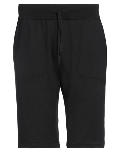 Shop +39 Masq Man Shorts & Bermuda Shorts Black Size Xxl Cotton