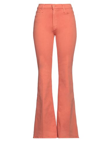 Mother Woman Denim Pants Apricot Size 28 Cotton, Polyester, Elastane In Orange
