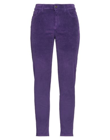 Marani Woman Pants Purple Size 24 Cotton, Modal, Elastane