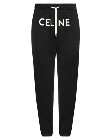 Celine Man Pants Black Size Xl Cotton