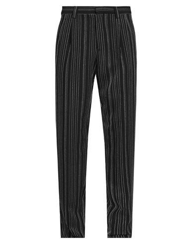 Emporio Armani Man Pants Black Size 42 Virgin Wool, Polyester
