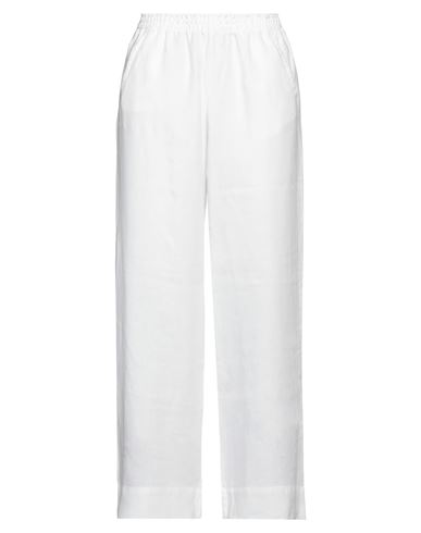 Fedeli Woman Pants White Size 6 Linen