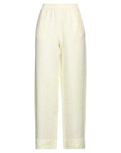 Fedeli Woman Pants Yellow Size 6 Linen