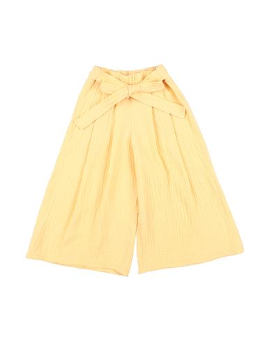 Emile Et Ida Babies' Émile Et Ida Toddler Girl Pants Light Yellow Size 4 Cotton