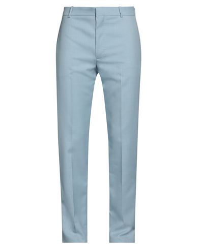 Alexander Mcqueen Man Pants Light Blue Size 33 Polyester, Wool
