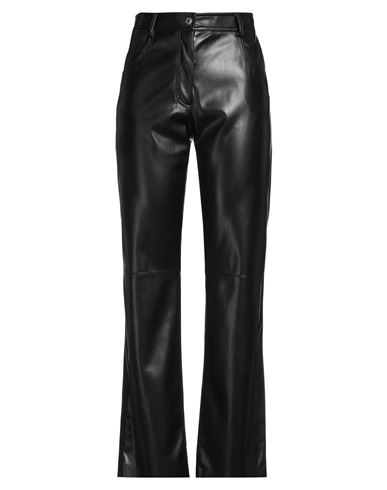 Shop Msgm Woman Pants Black Size 6 Polyester, Polyurethane