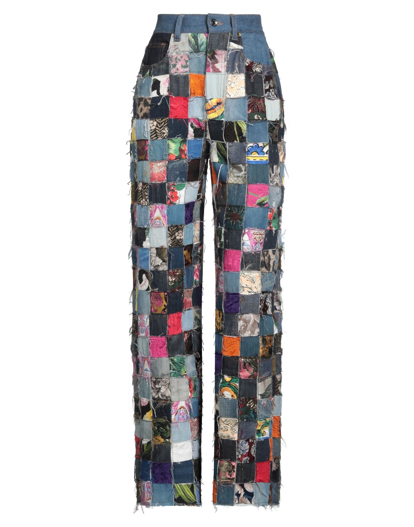 《セール開催中》DOLCE & GABBANA レディース ジーンズ ブルー 36 合成繊維 59% / コットン 25% / レーヨン 10% / ポリウレタン 6% / 牛革（カーフ）