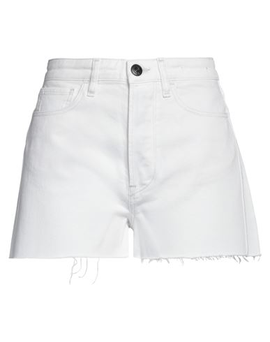 3x1 Woman Denim Shorts White Size 31 Cotton