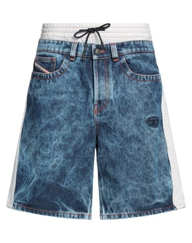 Diesel Man Denim Shorts Blue Size 36 Cotton