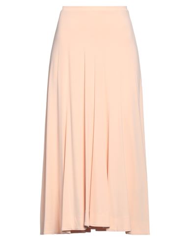 Shop Jil Sander Woman Midi Skirt Apricot Size 00 Viscose, Elastane In Orange