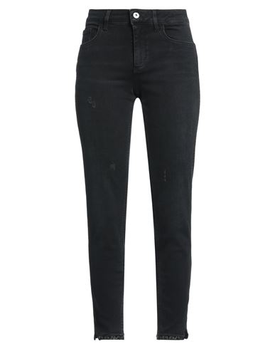 Liu •jo Woman Denim Pants Black Size 31w-28l Cotton, Elastane