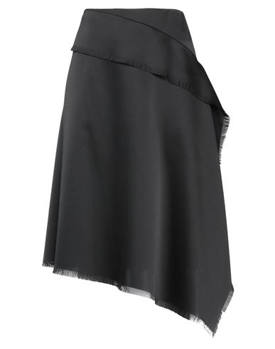 Cedric Charlier Woman Midi Skirt Black Size 8 Polyester
