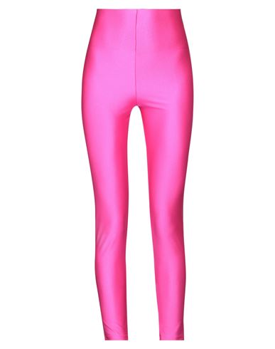 Woman Leggings Fuchsia Size S Polyamide, Elastane In Pink