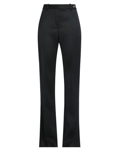 Versace Medusa Button High Waist Tailored Pants In Black