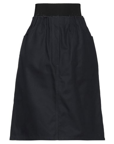 Raf Simons Woman Midi Skirt Midnight Blue Size 10 Cotton