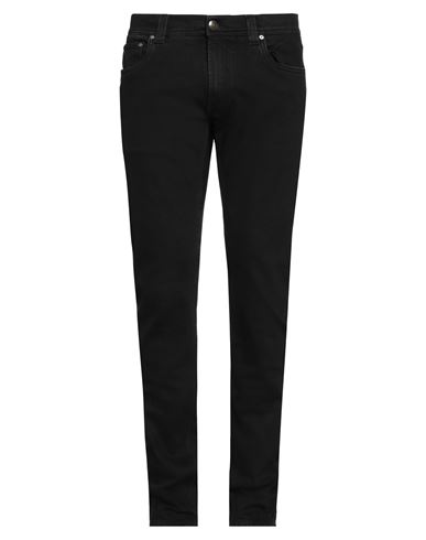 Shop Etro Man Jeans Black Size 38 Cotton, Elastane