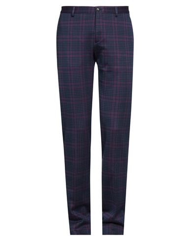 Etro Man Pants Purple Size 36 Cotton, Polyester