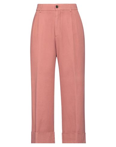 Berwich Woman Pants Pastel Pink Size 10 Cotton