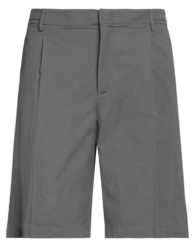Paolo Pecora Man Shorts & Bermuda Shorts Lead Size 36 Cotton, Elastane In Grey