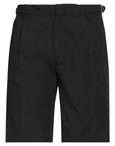Paolo Pecora Man Shorts & Bermuda Shorts Black Size 36 Cotton, Elastane
