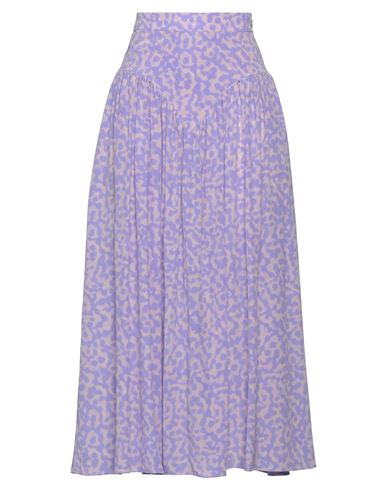 Stella Mccartney Woman Midi Skirt Lilac Size 36 Silk In Purple