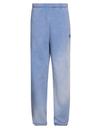 Diesel Man Pants Light Blue Size Xl Polyester, Cotton