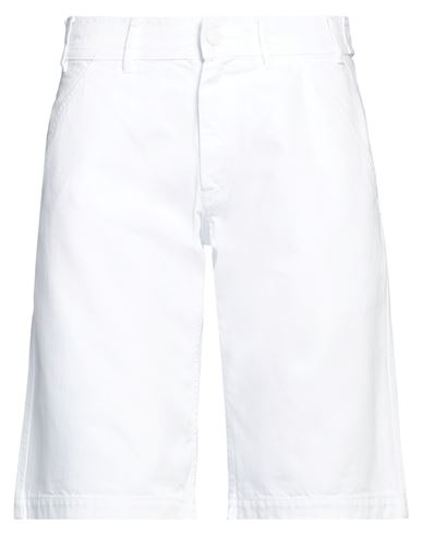 Raf Simons Knee-length Denim Shorts In White