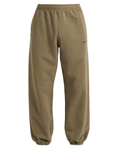 Off-white Man Pants Military Green Size Xl Cotton