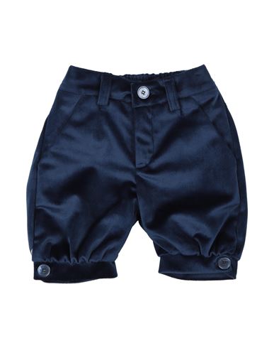 Shop Manuell & Frank Newborn Boy Pants Navy Blue Size 0 Cotton, Polyester