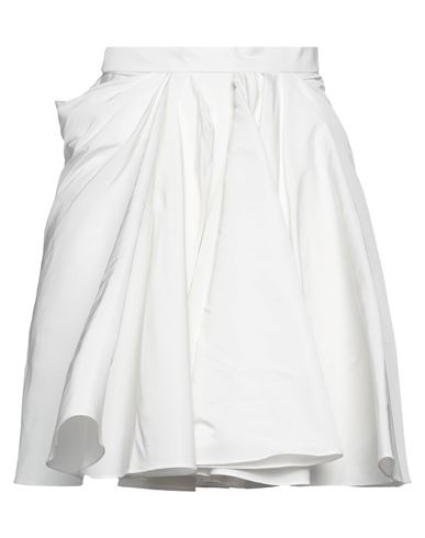 Alexander Mcqueen Woman Mini Skirt White Size 6 Polyester