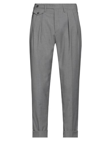 Gabardine Man Pants Grey Size 40 Polyester, Rayon, Elastane