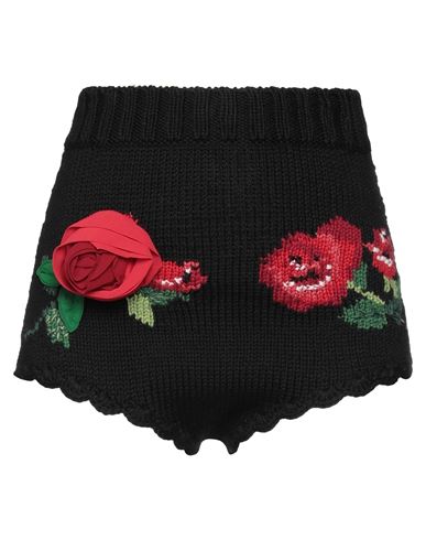 Dolce & Gabbana Woman Shorts & Bermuda Shorts Black Size 2 Virgin Wool, Cashmere