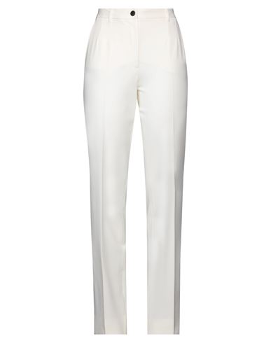 Dolce & Gabbana Woman Pants Ivory Size 10 Virgin Wool, Polyamide, Elastane In White