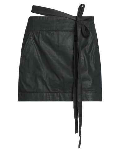 Ann Demeulemeester Woman Mini Skirt Black Size 10 Cotton