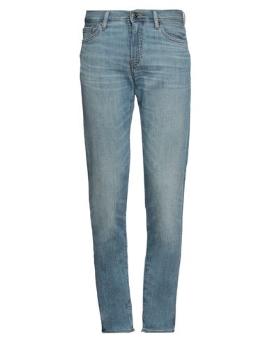 Shop Armani Exchange Man Jeans Blue Size 30 Cotton, Elastomultiester, Linen