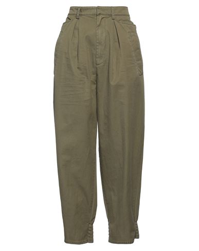 Shop Dsquared2 Woman Pants Military Green Size 6 Cotton, Polyester