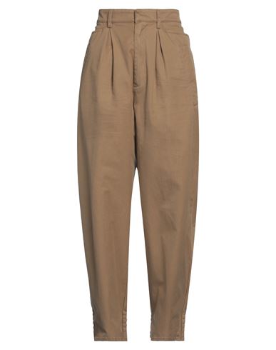 Shop Dsquared2 Woman Pants Camel Size 10 Cotton, Polyester In Beige