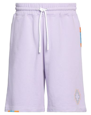Marcelo Burlon County Of Milan Marcelo Burlon Man Shorts & Bermuda Shorts Lilac Size L Cotton, Polyester In Purple