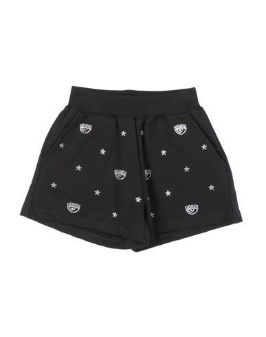 Shop Chiara Ferragni Toddler Girl Shorts & Bermuda Shorts Black Size 6 Cotton, Elastane