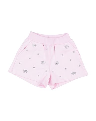 Shop Chiara Ferragni Toddler Girl Shorts & Bermuda Shorts Pink Size 7 Cotton, Elastane