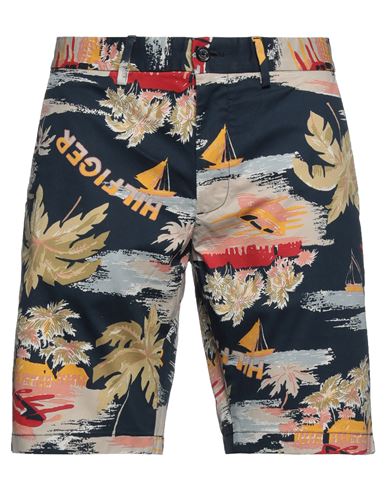Tommy Hilfiger Man Shorts & Bermuda Shorts Navy Blue Size 31 Cotton, Elastane