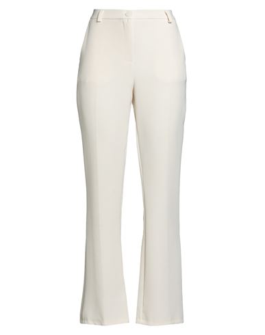Haveone Woman Pants Cream Size Xs Polyester, Elastane