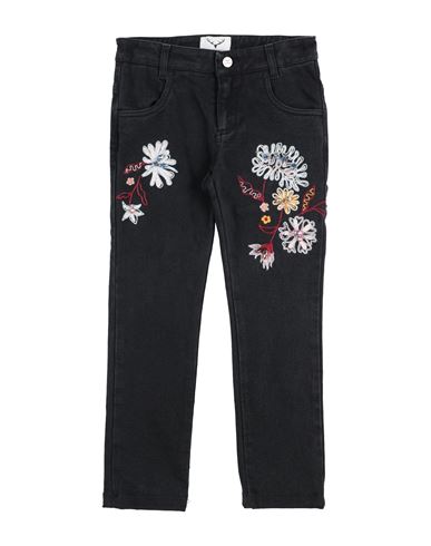 Shop Leitmotiv Toddler Girl Jeans Black Size 6 Cotton, Elastane