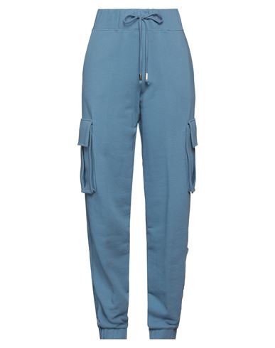 Federica Tosi Woman Pants Pastel Blue Size 6 Cotton, Polyester