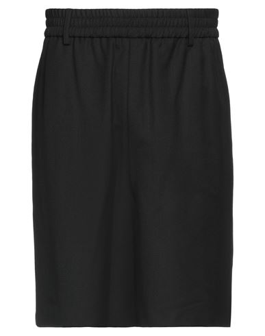 Shop Ami Alexandre Mattiussi Man Shorts & Bermuda Shorts Black Size L Polyester, Virgin Wool