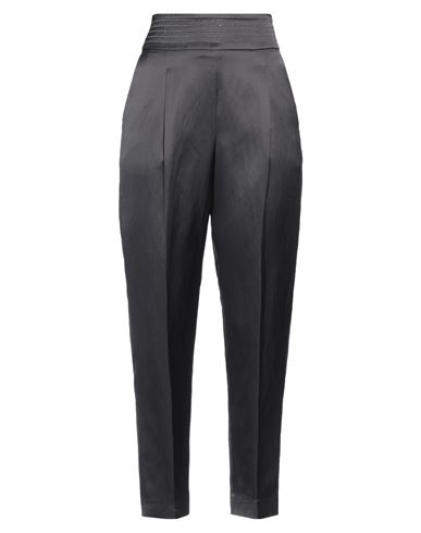 Peserico Woman Pants Steel Grey Size 4 Viscose, Linen
