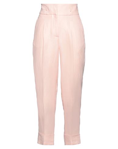 Peserico Woman Pants Pink Size 6 Linen