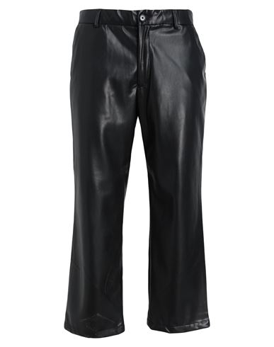 Topman Man Pants Black Size 34w-30l Polyester, Polyurethane Coated
