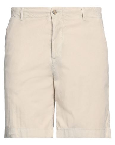 Boglioli Man Shorts & Bermuda Shorts Cream Size 34 Cotton, Elastane In White